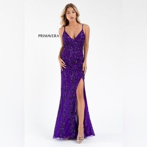 Purple Primavera Prom Dress